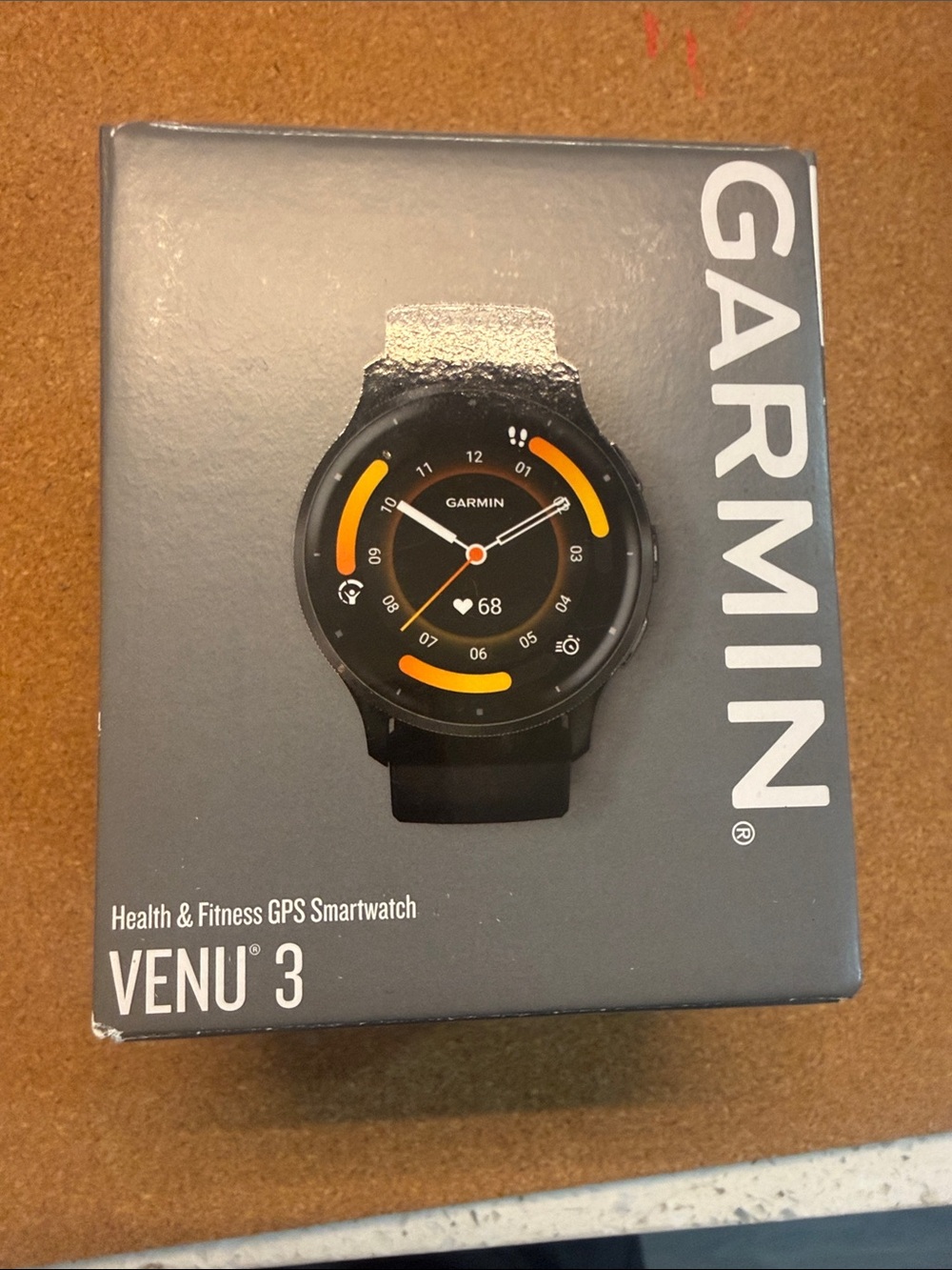 garmin Venu 3 Smartwatch - Black with Yellow Accents